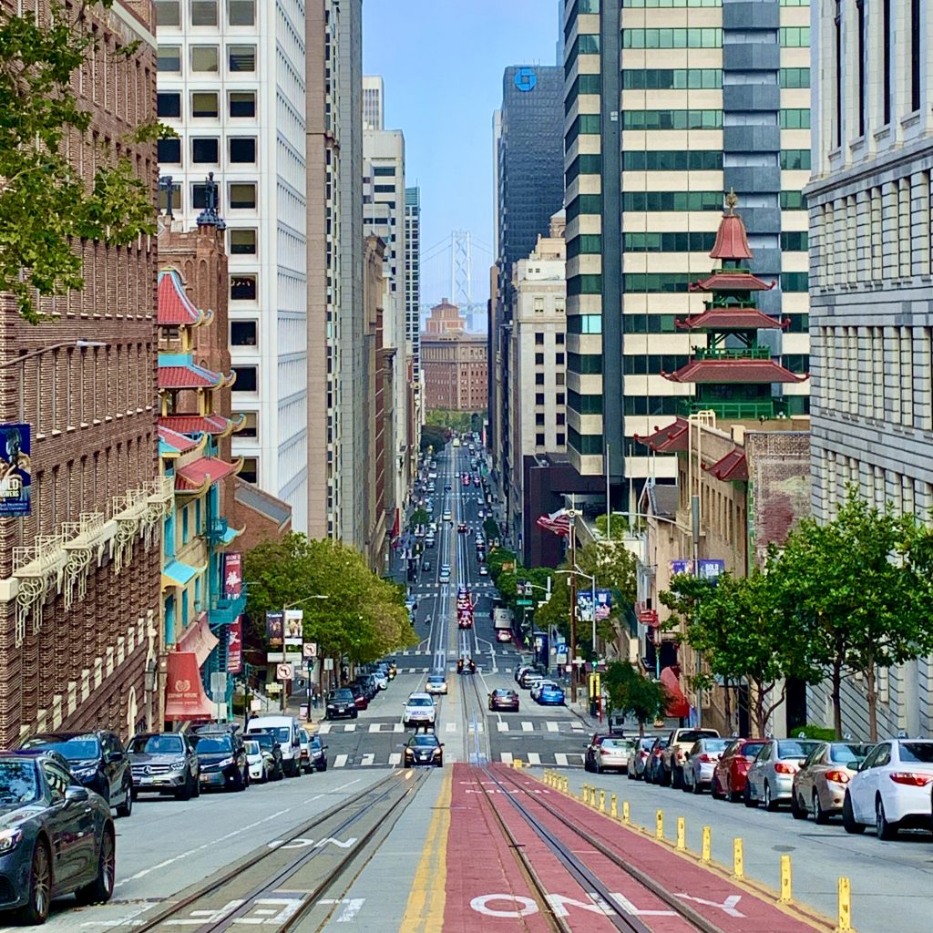 California street, from Nob Hill