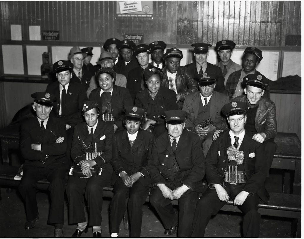 Streetcar employees, San Francisco, 1947