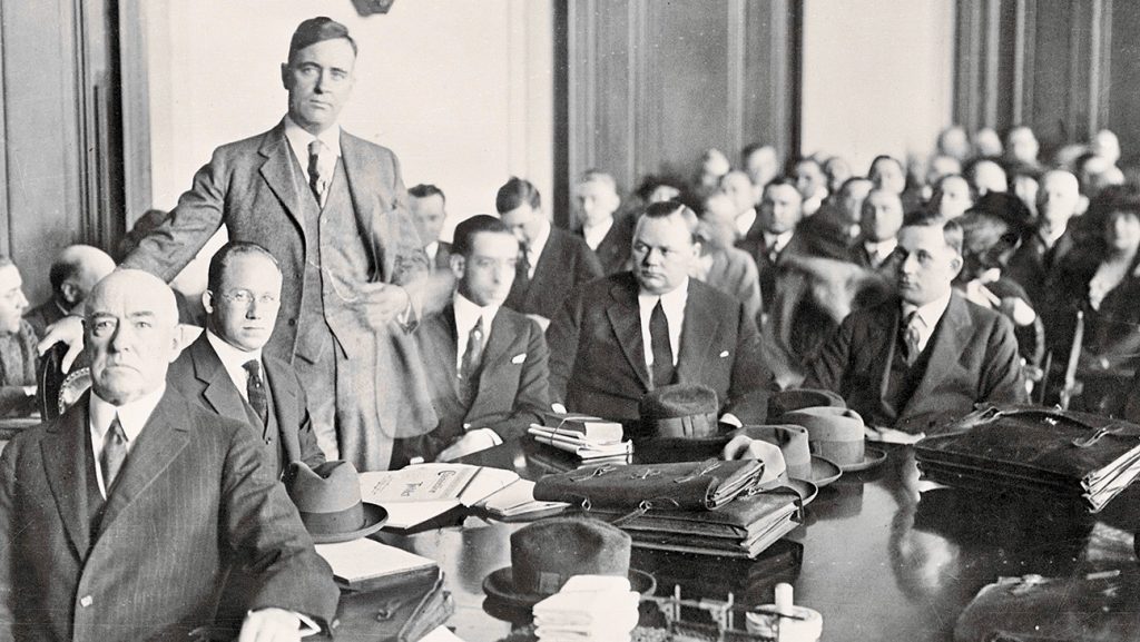 The courthouse during Fatty Arbuckle trial