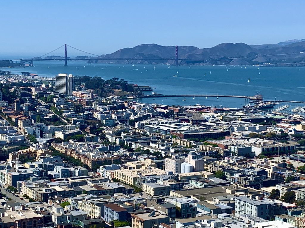 View of San Francisco Bay from Coit Tower