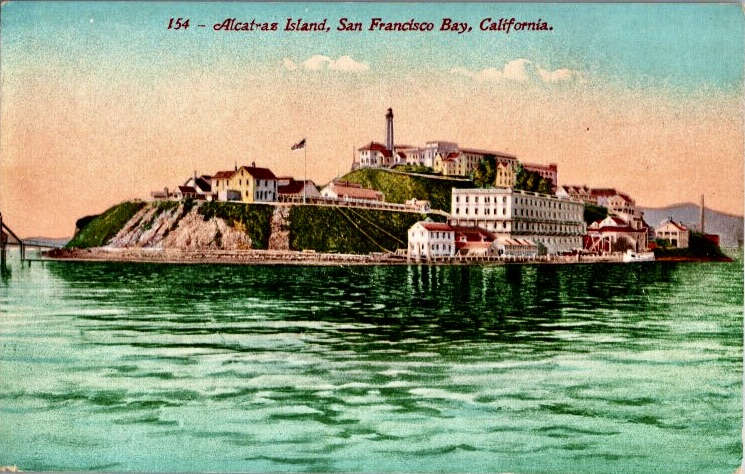 Postcard of Alcatraz