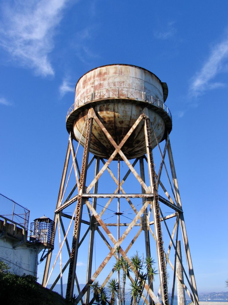 Water tower at Alcatraz