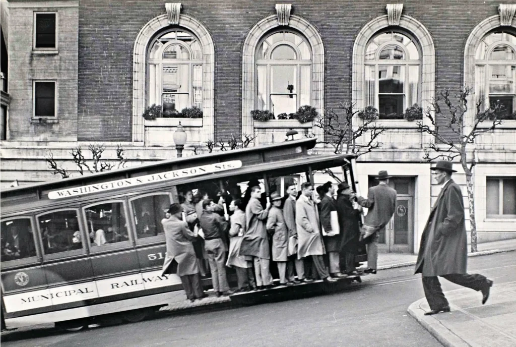 Cable car in San Francisco, c1950
