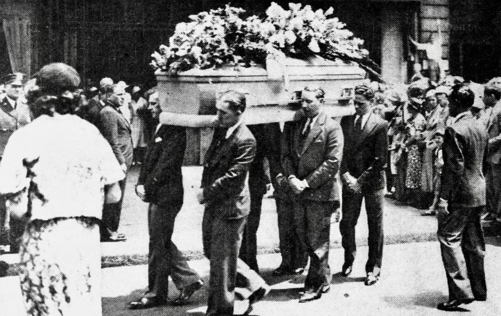 Roscoe 'Fatty' Arbuckle funeral, 1931