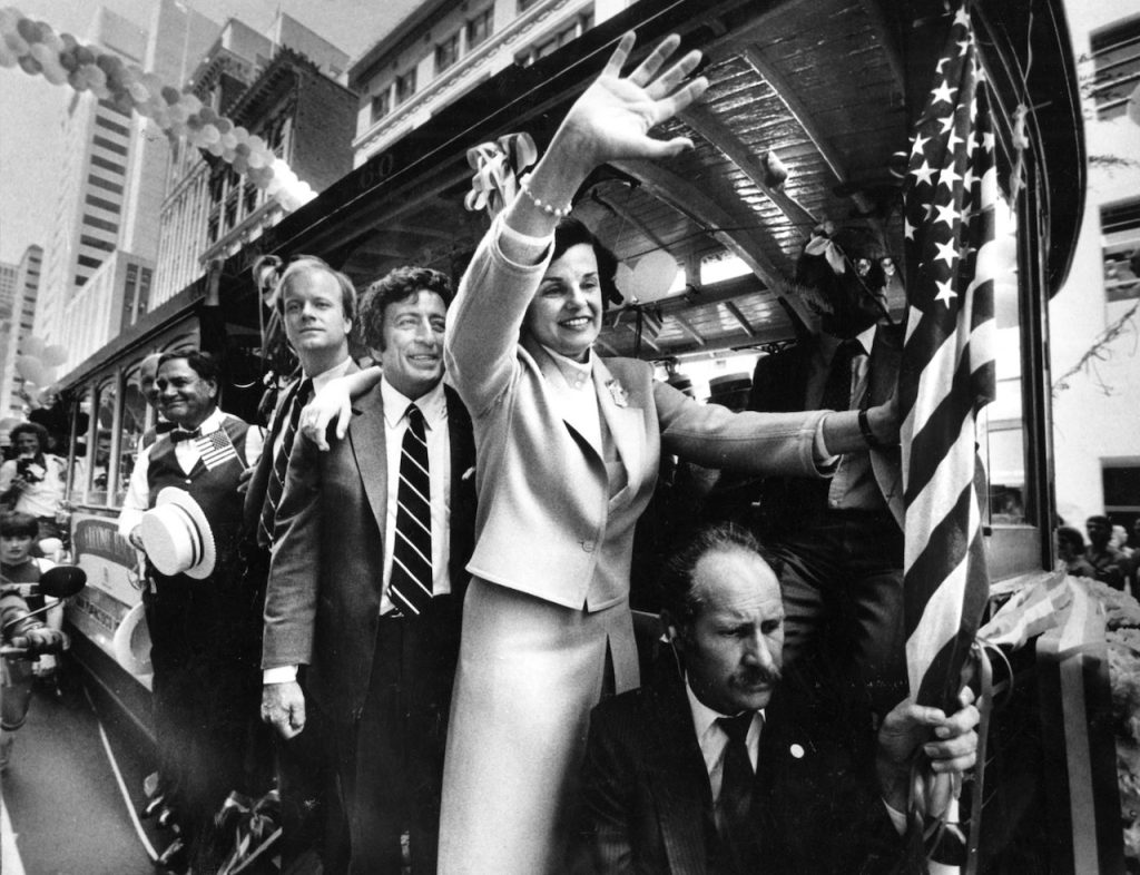 Mayor Dianne Feinstein, with Tony Bennett, 1984. (Photo by Frederic Larson/San Francisco Chronicle)
