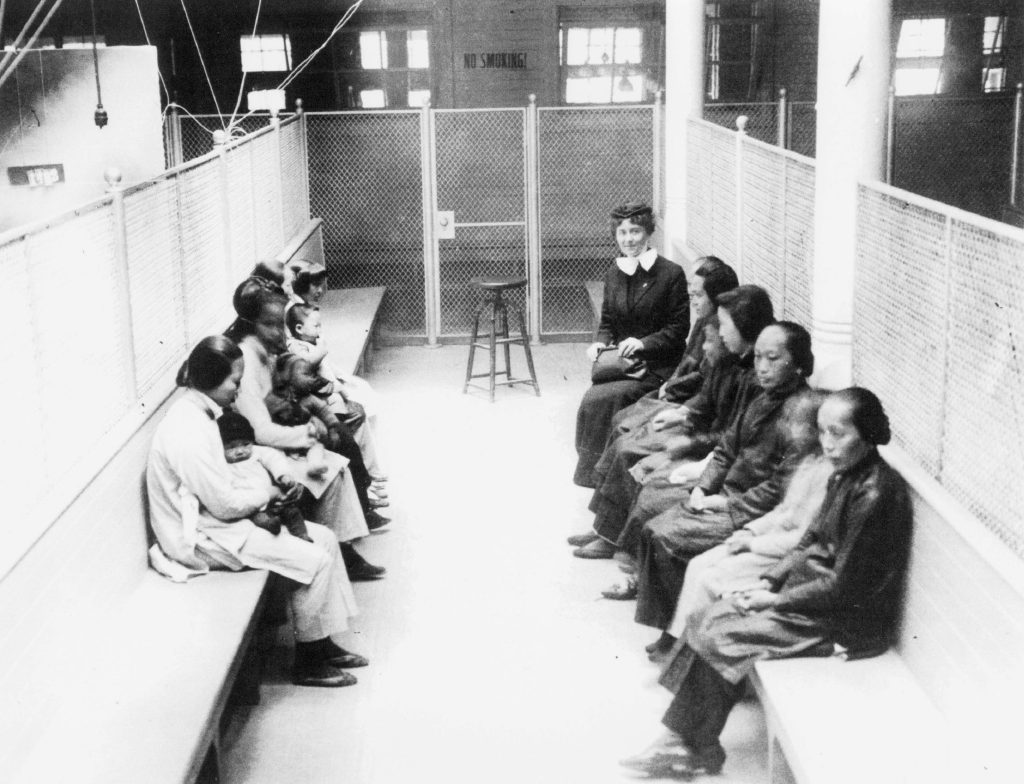 Chinese immigrants at Immigration Station