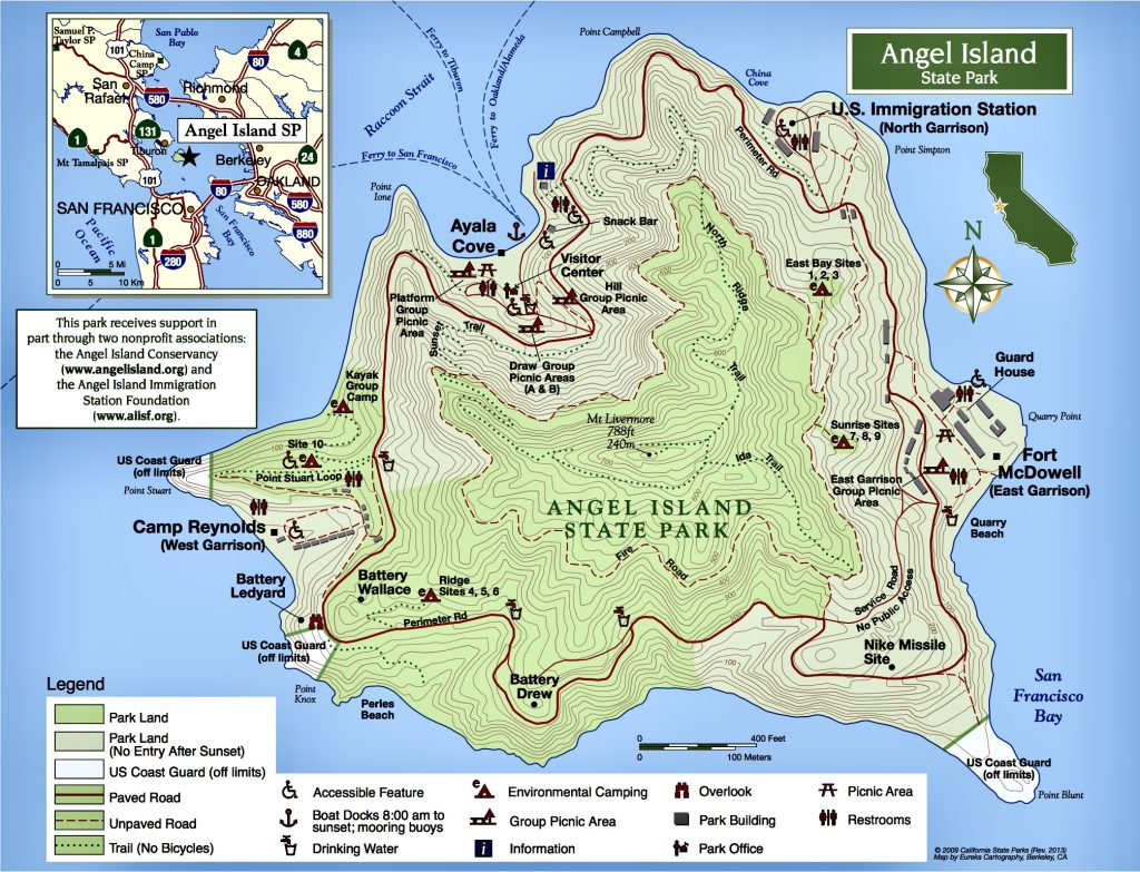 Map of Angel Island