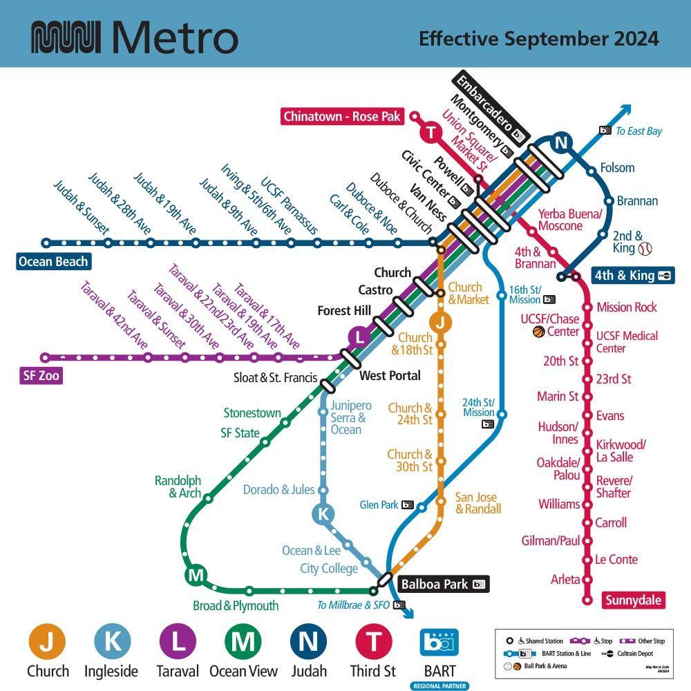 San Francisco Municipal Transportation Authority map