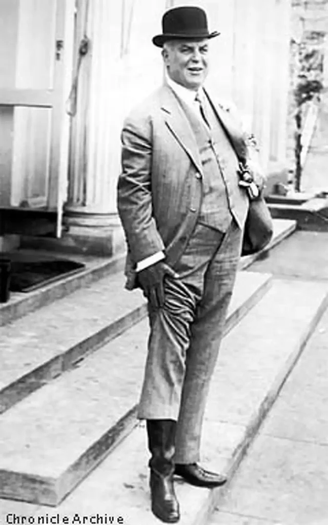 Sunny Jim Rolph, 1930. He ensured enforcement of Prohibition in San Francisco was minimal.