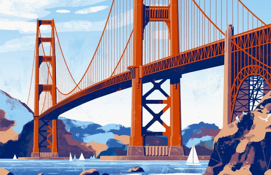 Golden Gate Bridge, architectural icons of SF #1