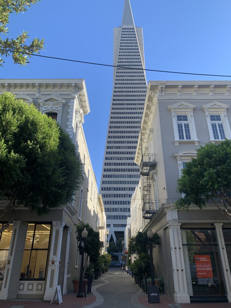Transamerica Pyramid from Jackson Square