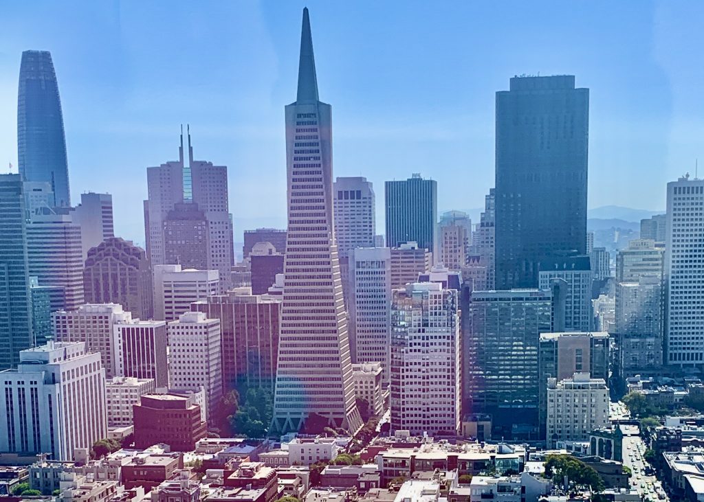 Transamerica Pyramid from Coit Tower